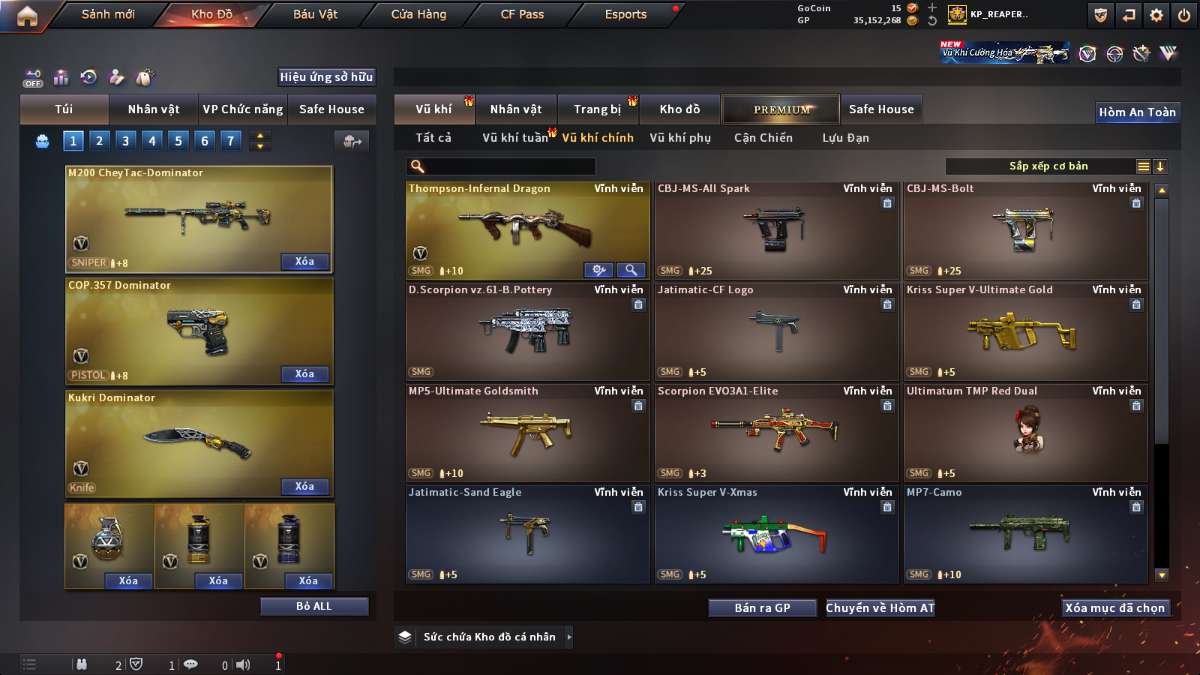 shop acc cf uy tin gia re